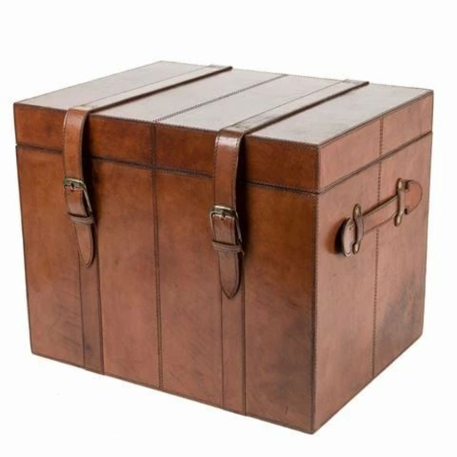 Storage * | Rossini Leather Storage Trunk Medium