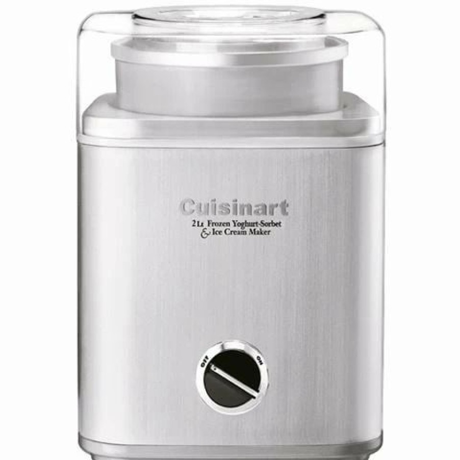 Specialty Appliances * | Cuisinart Frozen Yoghurt/Ice Cream Maker Silver 2L