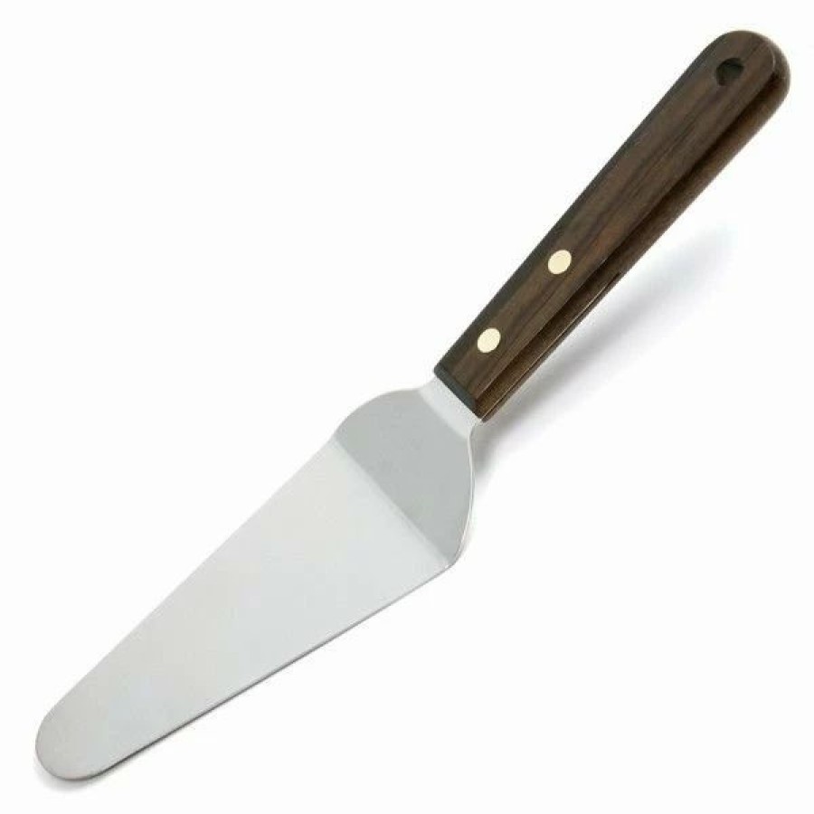 Flatware * | Norpro Stainless Steel Pie/Cake Server With Wood Handle