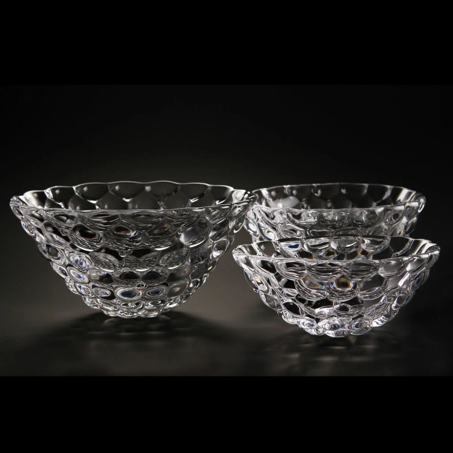 Bowls * | Orrefors Kosta Boda Orrefors Crystal, Raspberry 7 1/2 Crystal Bowl