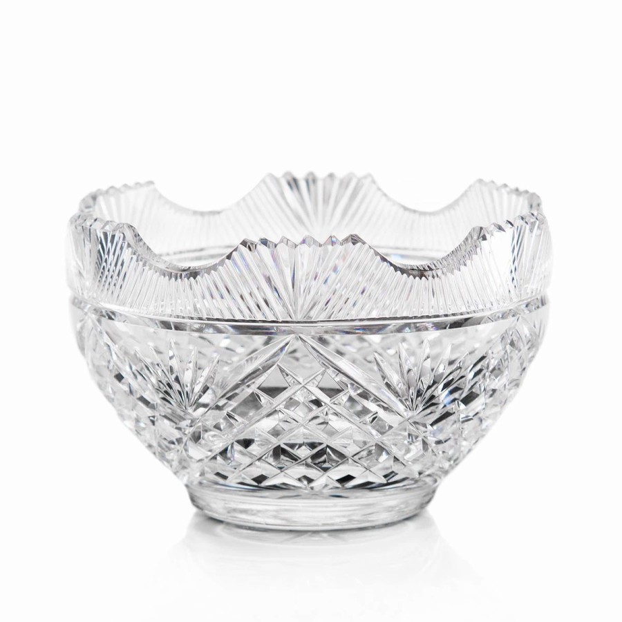 Bowls * | Cashs Crystal Cashs Ireland, Art Collection 6 Scalloped Bowl