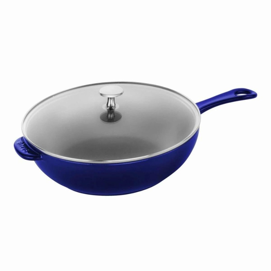 Dutch Ovens & Braisers * | Staub 2.9 Qt Cast Iron Daily Pan | Dark Blue