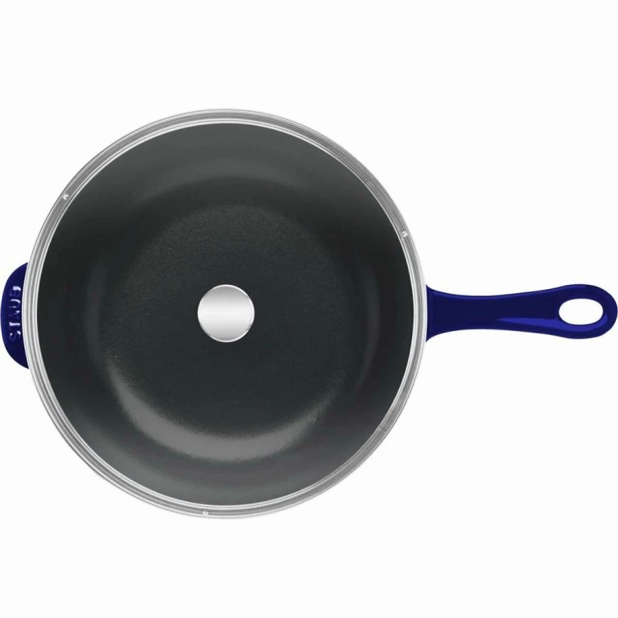 Dutch Ovens & Braisers * | Staub 2.9 Qt Cast Iron Daily Pan | Dark Blue