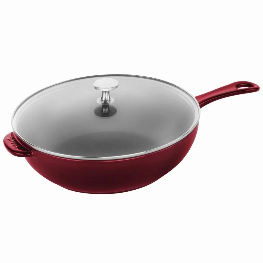 Dutch Ovens & Braisers * | Staub 2.9 Qt Cast Iron Daily Pan | Grenadine