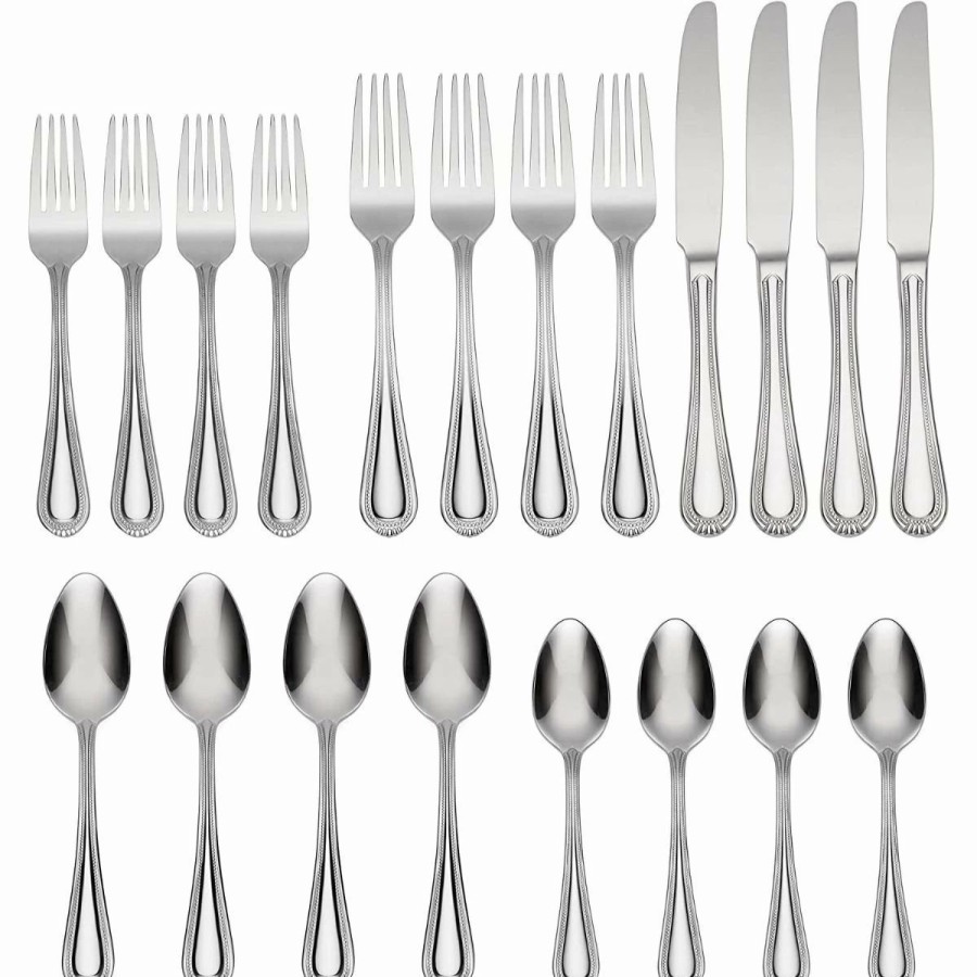 Flatware * | Oneida Stainless Steel 20-Piece Flatware Set | Countess