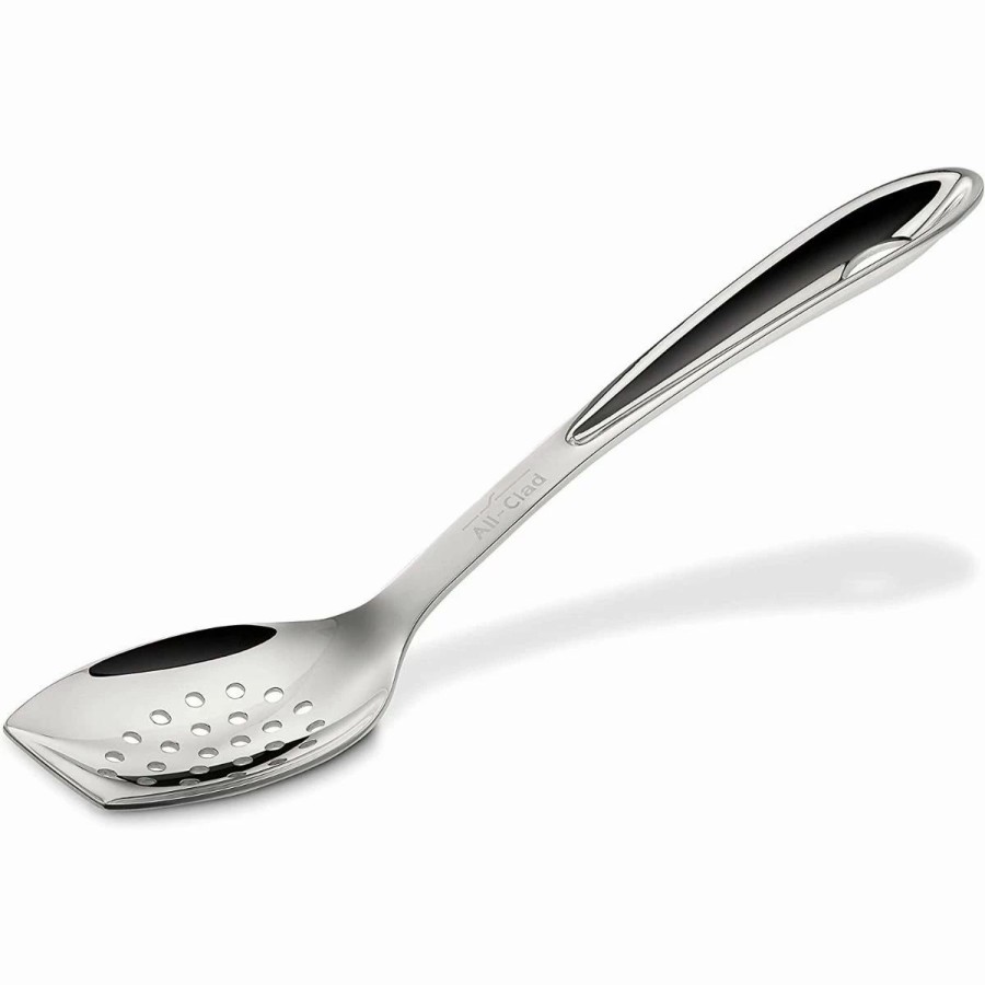 Flatware * | All-Clad Professional Cook & Serve Slotted Spoon