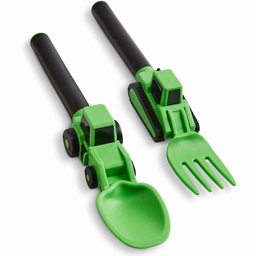 Flatware * | Masontops Dinneractive Construction Utensil Set Of 2 Green