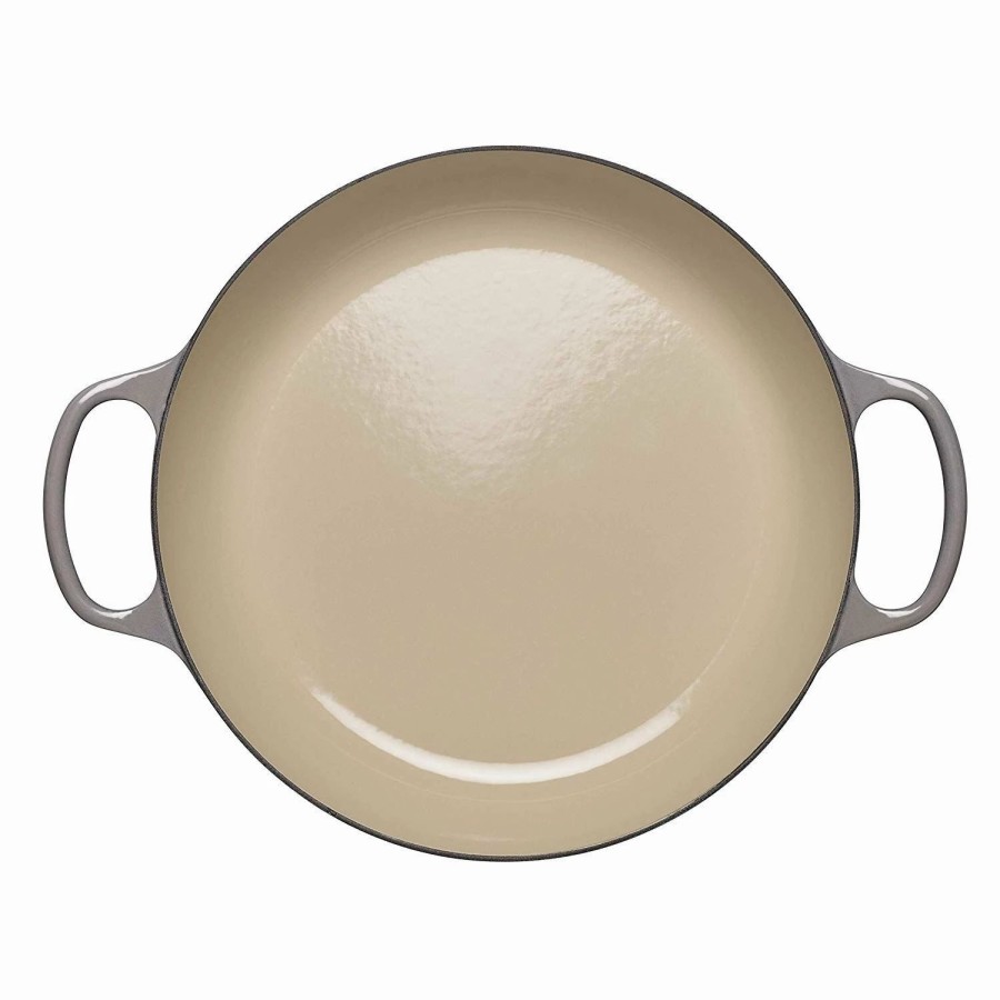 Dutch Ovens & Braisers * | Le Creuset 2.25 Qt. Signature Enameled Cast Iron Braiser With Stainless Steel Knob | Oyster Grey