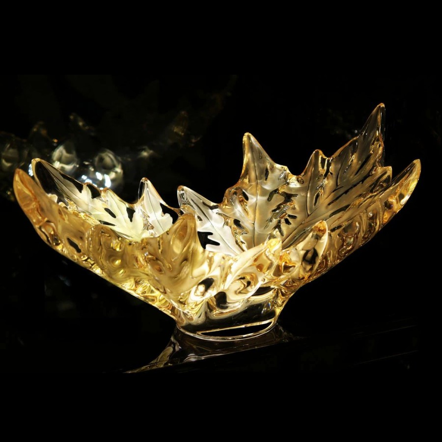 Bowls * | Lalique Champs-Elysees Gold Luster 18 Bowl