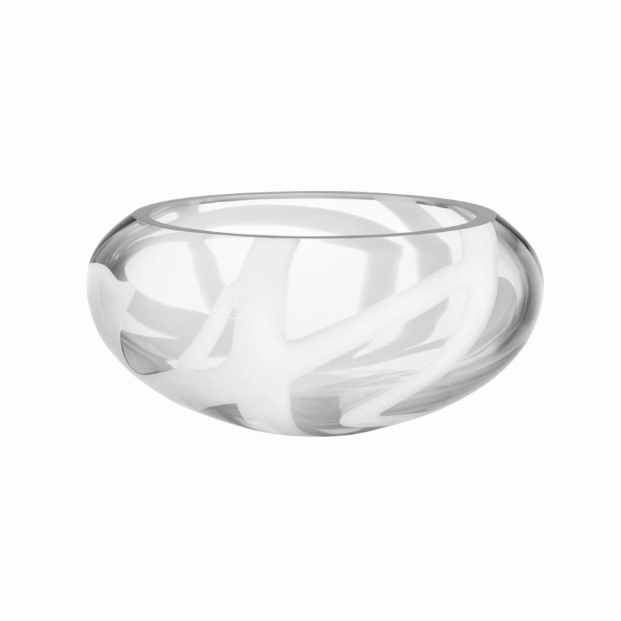 Bowls * | Orrefors Kosta Boda Kosta Boda 11 3/7 White Globe Crystal Bowl