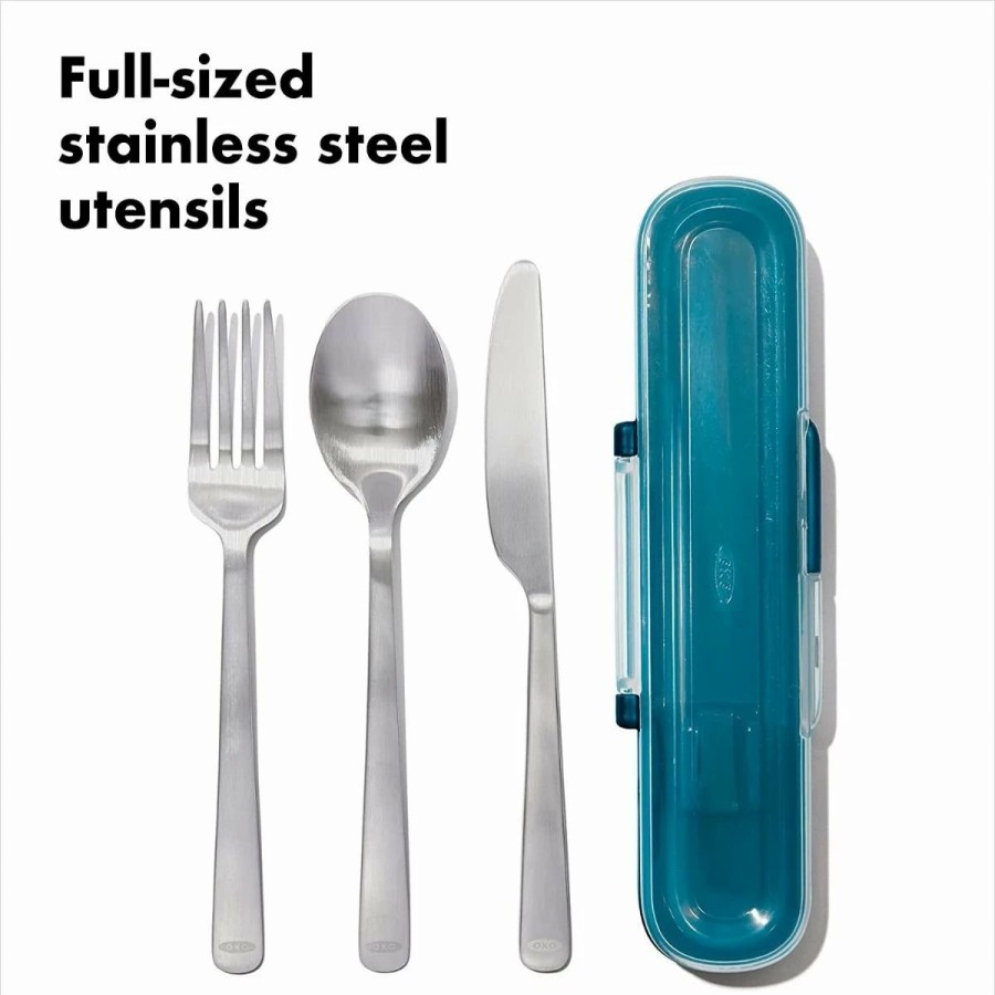 Flatware * | Oxo Good Grips Prep & Go Stainless Steel Utensil Set With Case