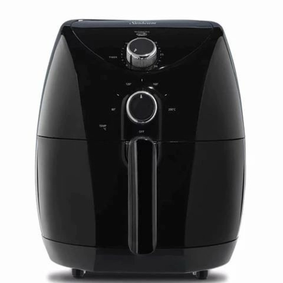 Specialty Appliances * | Sunbeam Copper Infused Duraceramic Air Fryer Black 3L