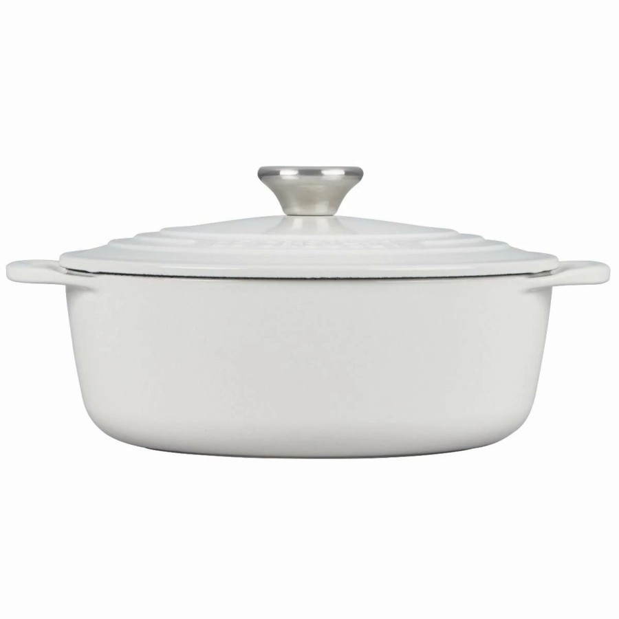 Dutch Ovens & Braisers * | Le Creuset 2.75 Qt. Shallow Round Dutch Oven | White