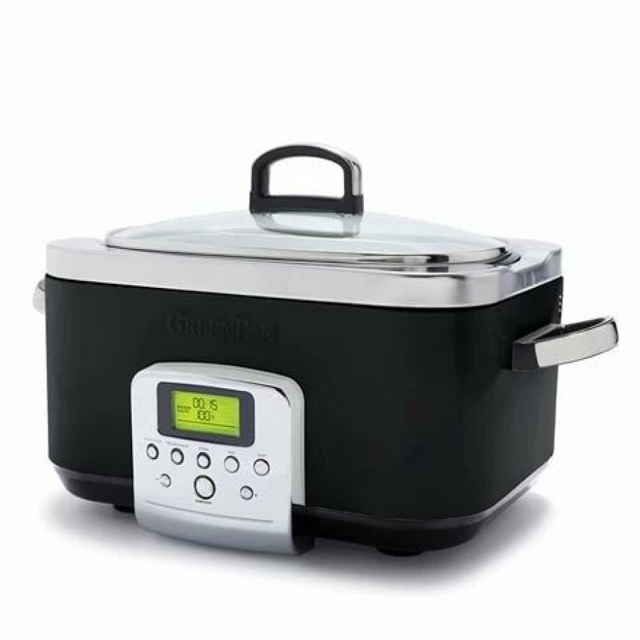 Specialty Appliances * | Greenpan Slow Cooker Black 6L