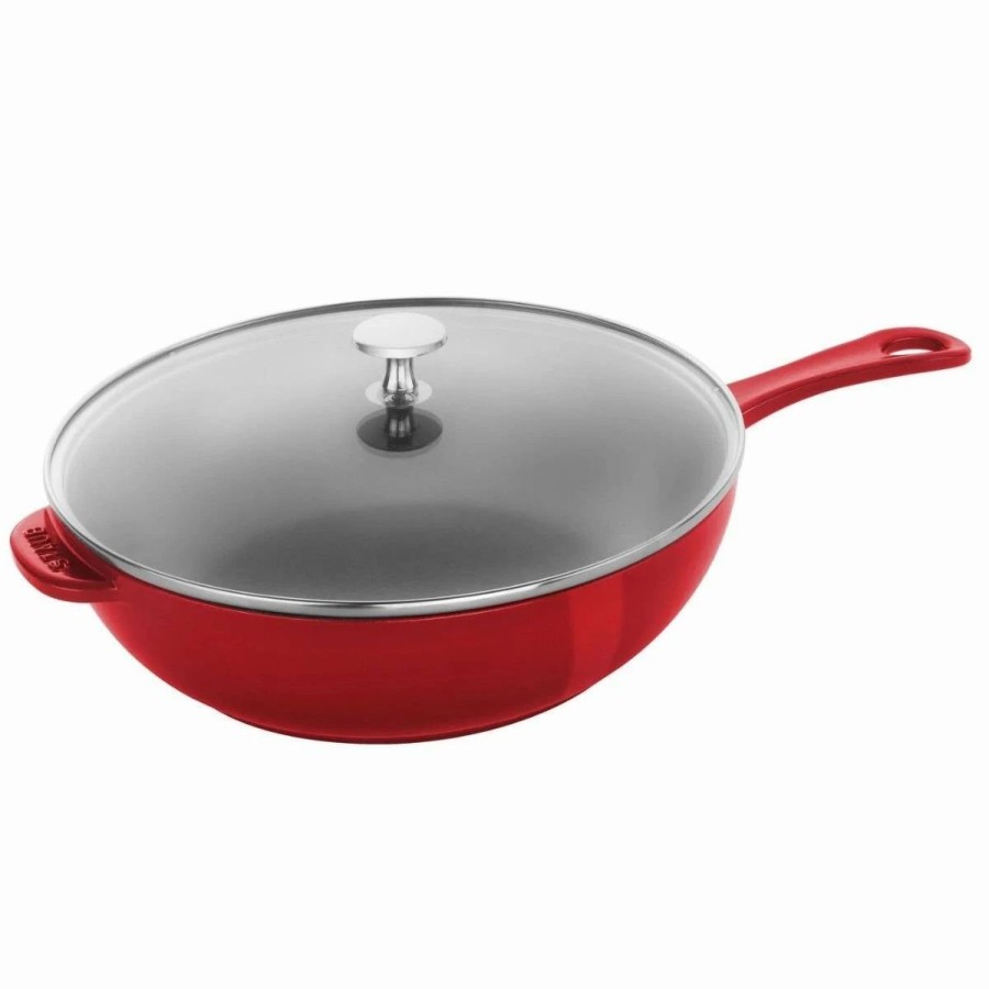 Dutch Ovens & Braisers * | Staub 2.9 Qt Cast Iron Daily Pan | Cherry