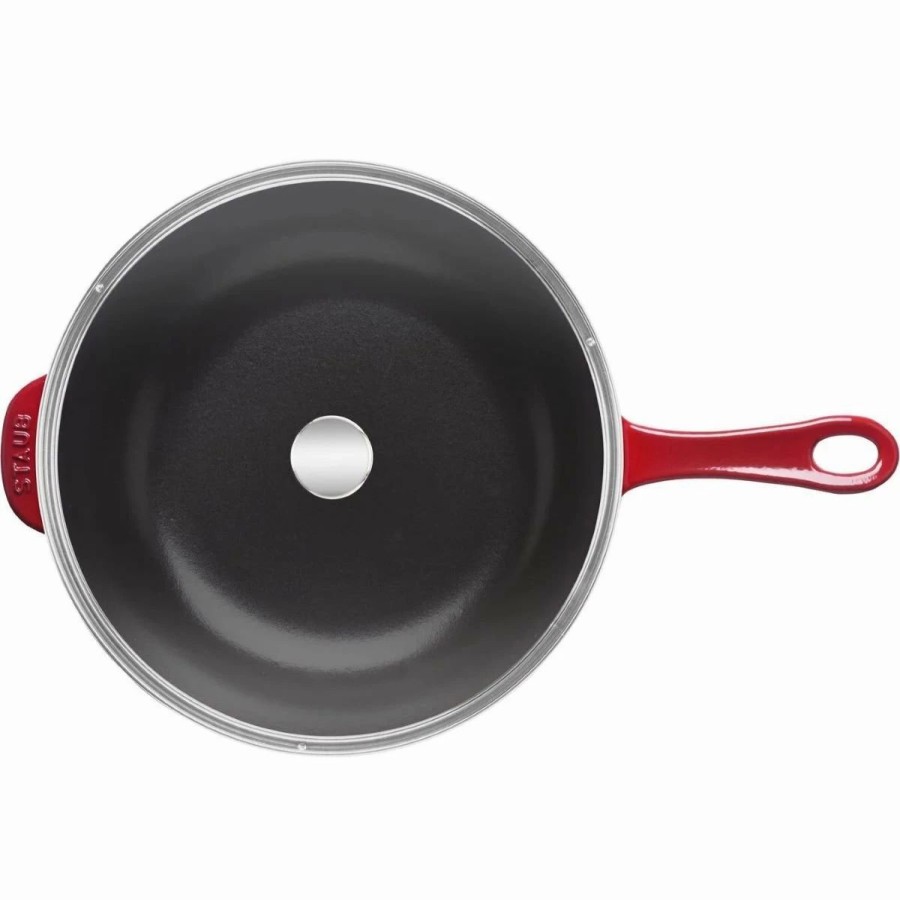 Dutch Ovens & Braisers * | Staub 2.9 Qt Cast Iron Daily Pan | Cherry