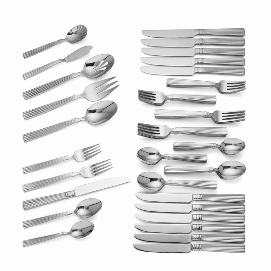 Flatware * | Reed & Barton Legacy Collection 65 Pc Crescendo Ii Flatware Set