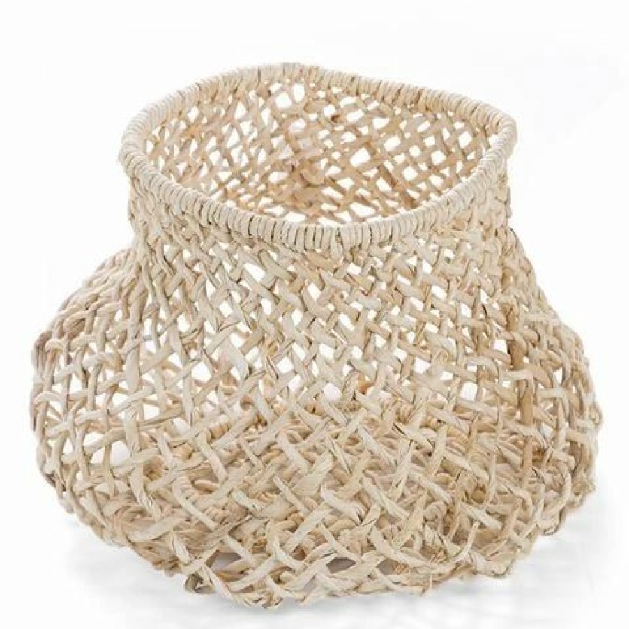 Storage * | Papaya Cicely Wide Woven Basket Small