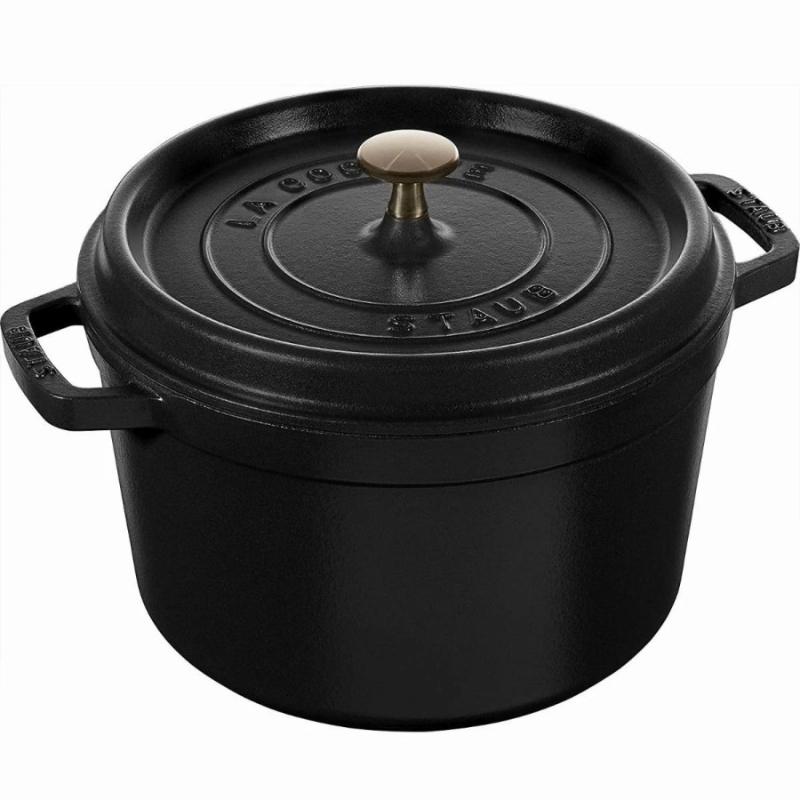 Dutch Ovens & Braisers * | Staub 5 Qt Tall Cocotte | Black