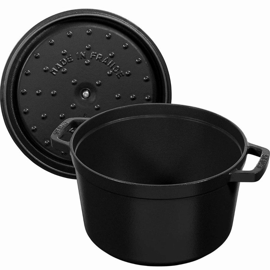 Dutch Ovens & Braisers * | Staub 5 Qt Tall Cocotte | Black