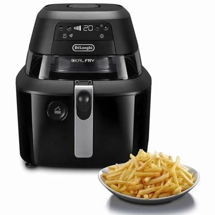 Specialty Appliances * | Delonghi Ideal Fry Digital Air Fryer Black