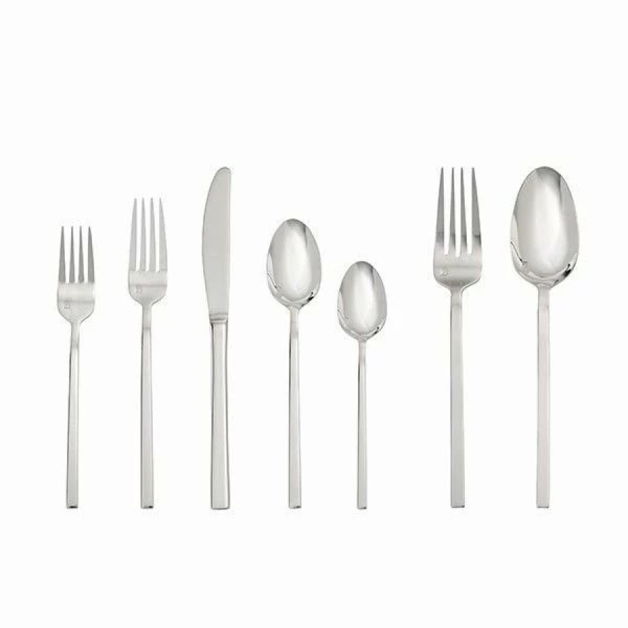 Flatware * | Fortessa Theo Stainless Steel 42 Piece Flatware Set