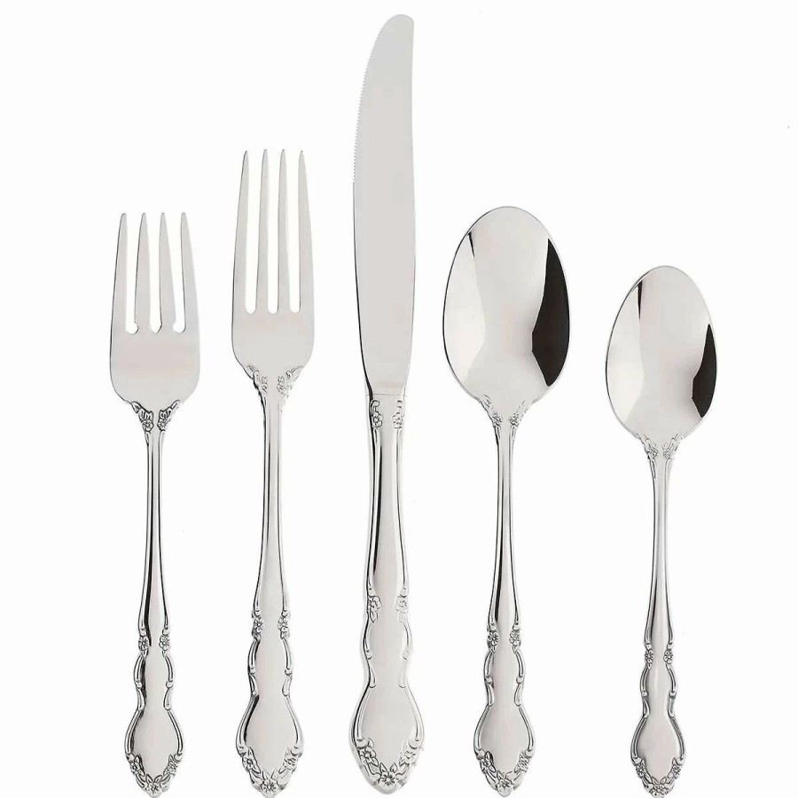 Flatware * | Oneida 18/10 Stainless Steel 45-Piece Flatware Set | Dover