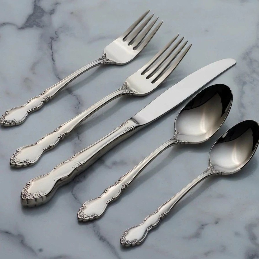 Flatware * | Oneida 18/10 Stainless Steel 45-Piece Flatware Set | Dover