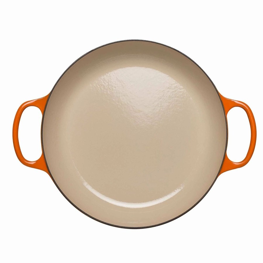 Dutch Ovens & Braisers * | Le Creuset 2.25 Qt. Signature Enameled Cast Iron Braiser With Stainless Steel Knob | Flame Orange