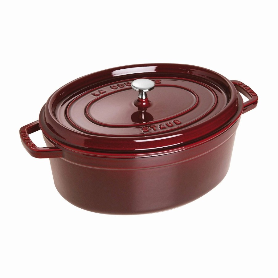 Dutch Ovens & Braisers * | Staub 7 Qt. Oval Cocotte/Dutch Oven | Grenadine