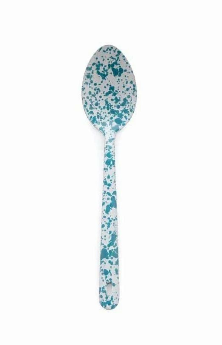 Flatware * | Crow Canyon Home Crow Canyon Enameled Serving Spoon Turquoise Marble