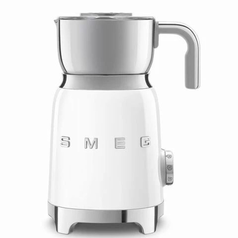 Specialty Appliances * | Smeg 50'S Retro Milk Frother Mff01Whau White