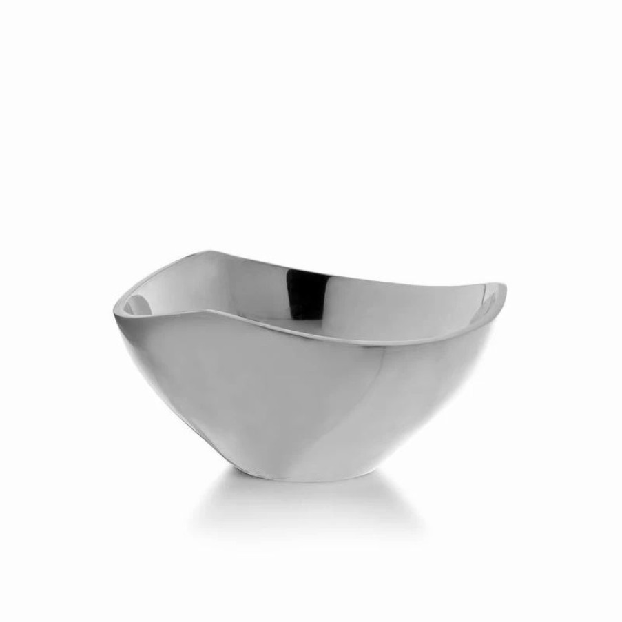 Bowls * | Nambe Mills, Inc. Nambe Metal Tri-Corner 1 Quart Bowl