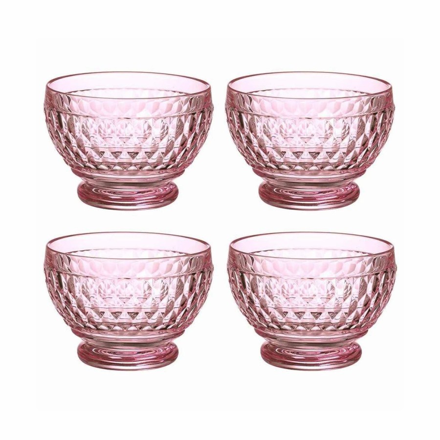 Bowls * | Villeroy And Boch 4.25 Boston Colored Rose Individual Bowl, Set Of 4