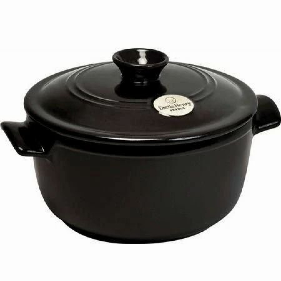 Dutch Ovens & Braisers * | Emile Henry 5.5 Qt. Round Dutch Oven | Charcoal