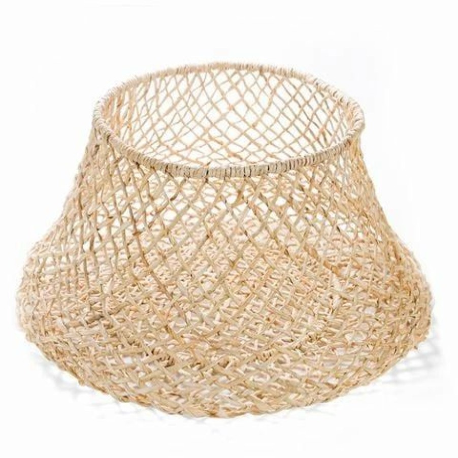 Storage * | Papaya Cicely Wide Woven Basket Large