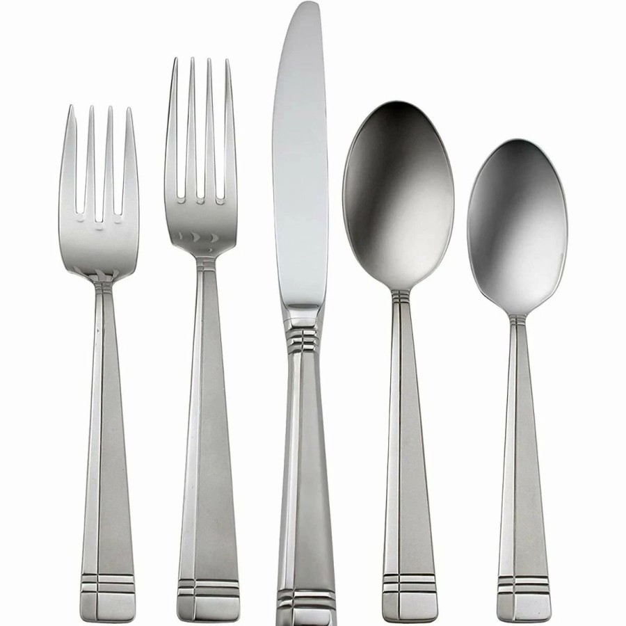 Flatware * | Oneida 18/0 Stainless Steel 45-Piece Flatware Set | Amsterdam