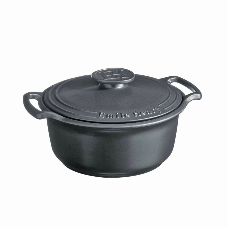 Dutch Ovens & Braisers * | Emile Henry 4-Quart Sublime Stewpot | Graphite