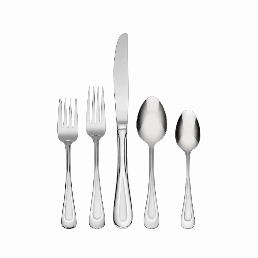 Flatware * | Oneida Brushed Satin Stainless Steel 45-Piece Flatware Set | Sand Dune