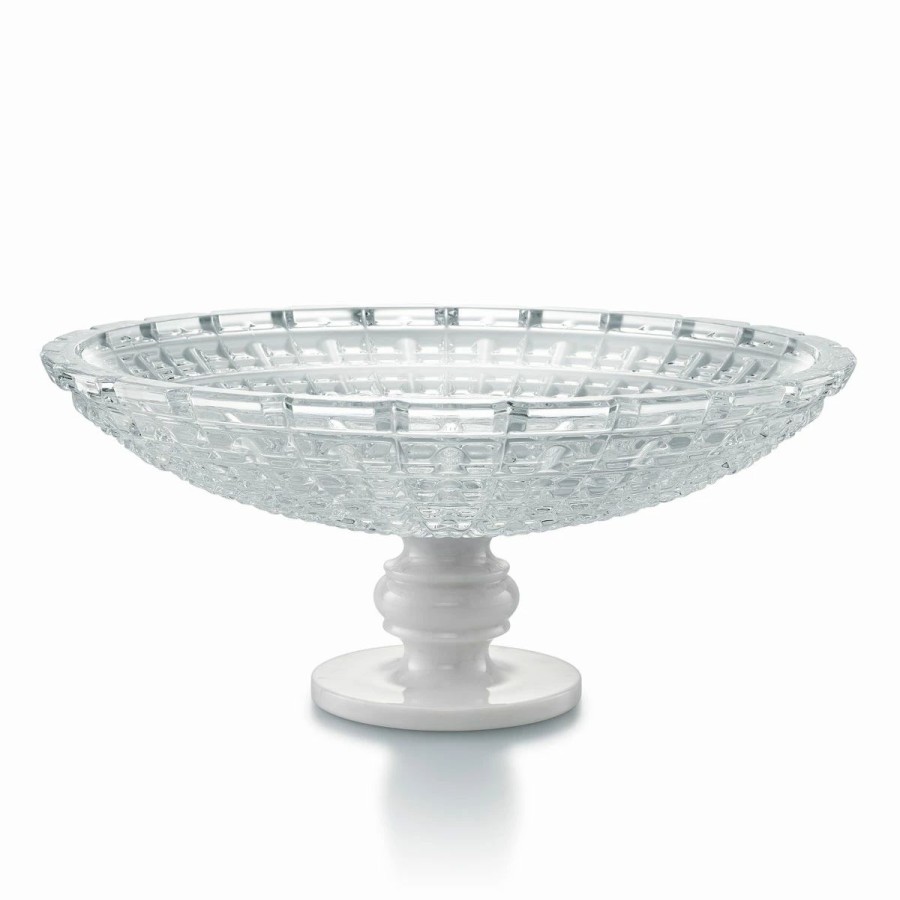 Bowls * | Baccarat Crystal Baccarat New Antique 15 Marble Footed Bowl