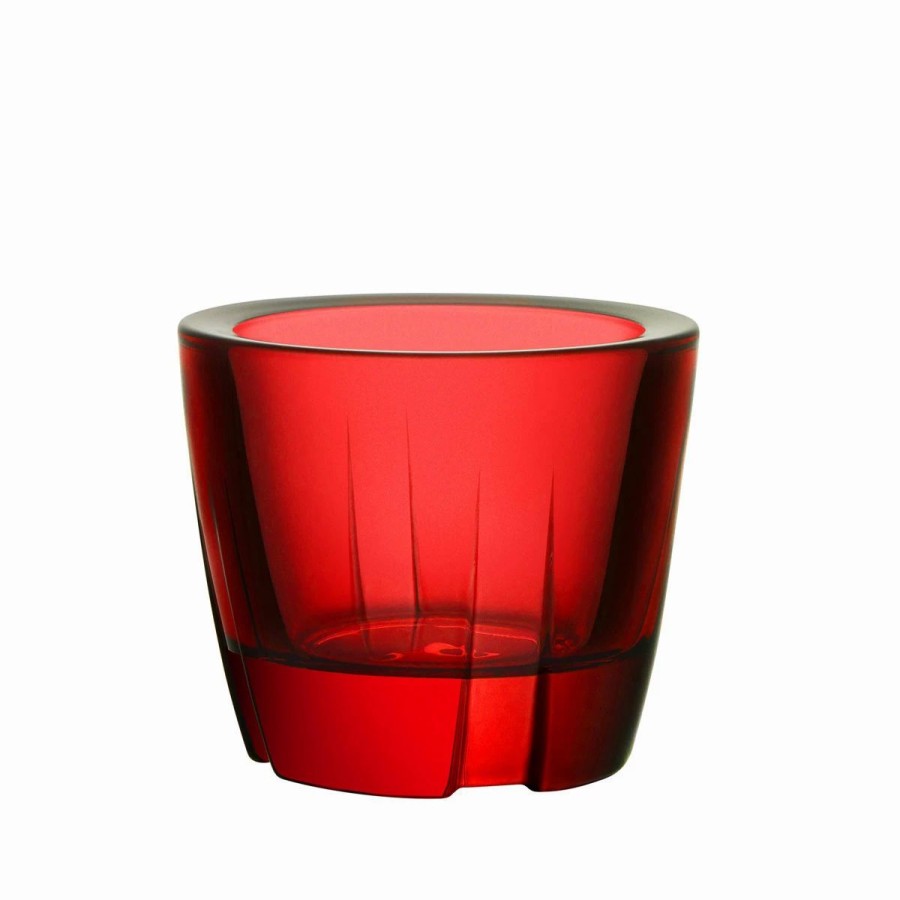 Bowls * | Orrefors Kosta Boda Kosta Boda Bruk Red Votive 3 Bowl