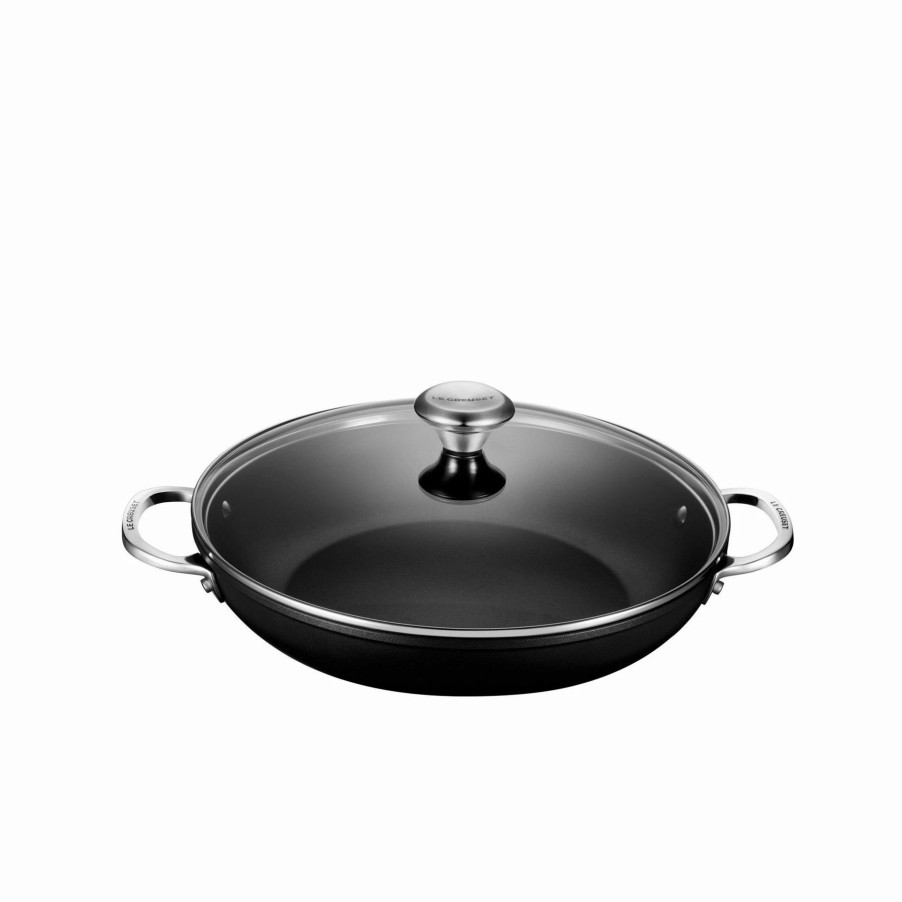 Dutch Ovens & Braisers * | Le Creuset 4 Qt. Shallow Casserole/Braiser With Glass Lid | Toughened Nonstick Pro