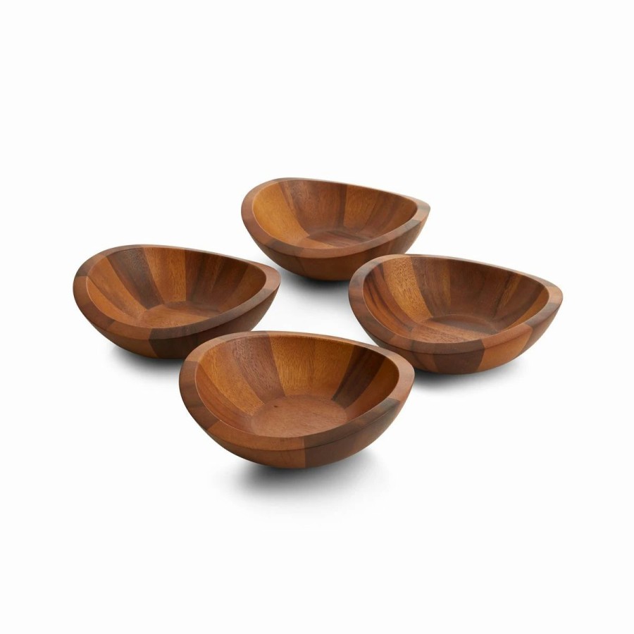 Bowls * | Nambe Mills, Inc. Nambe 7 1/2 Braid Salad Bowls, Set Of 4