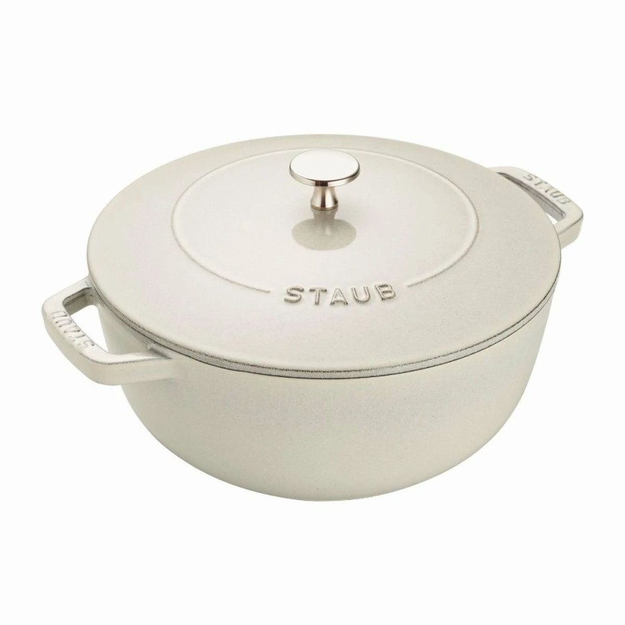 Dutch Ovens & Braisers * | Staub 3.75 Qt Essential French Oven | White Truffle