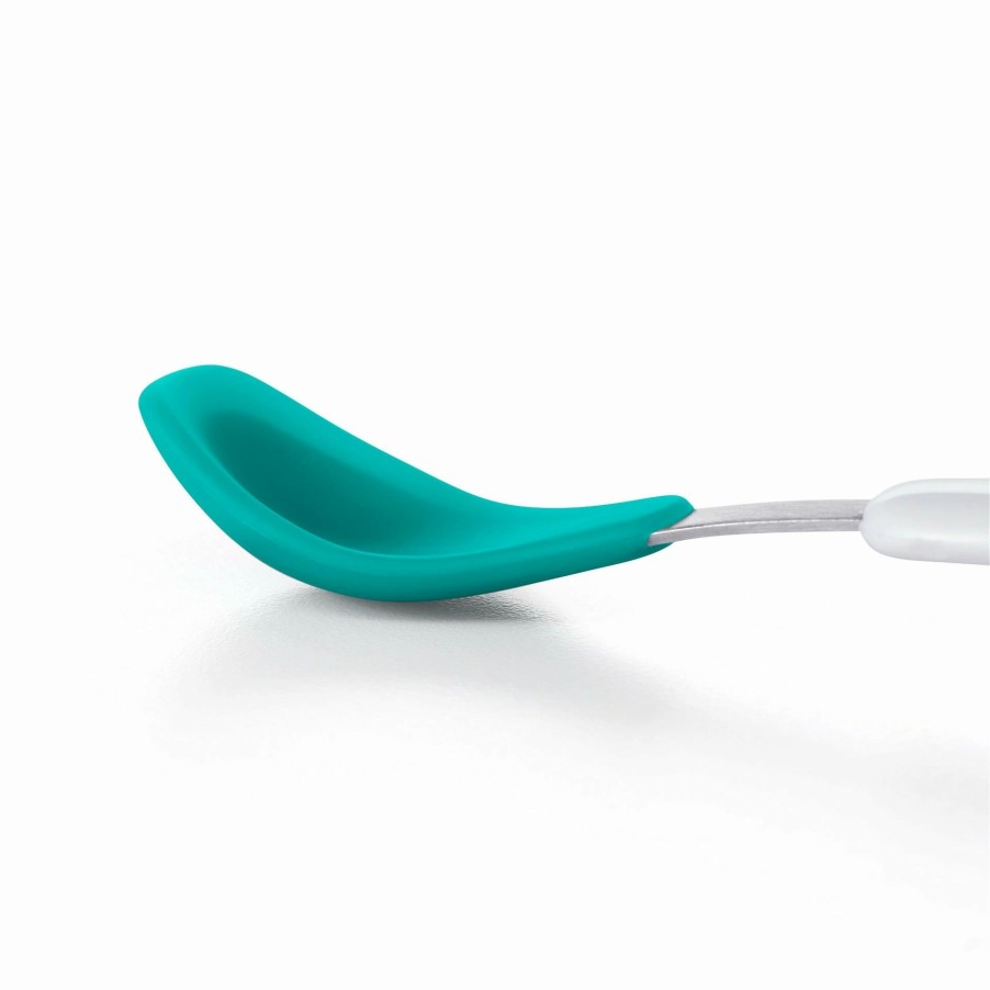 Flatware * | Oxo Tot Feeding Spoon Set With Soft Silicone | Teal