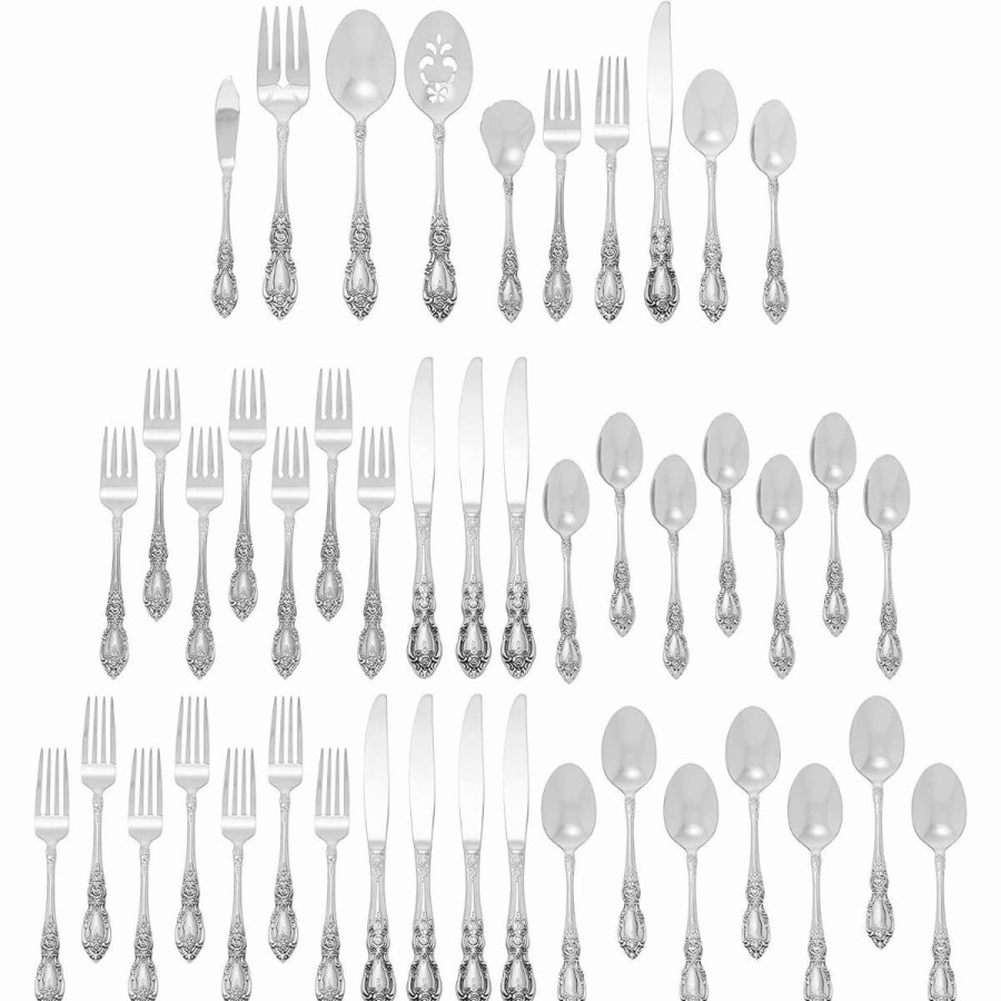 Flatware * | Oneida 18/0 Stainless Steel 45-Piece Flatware Set | Wordsworth