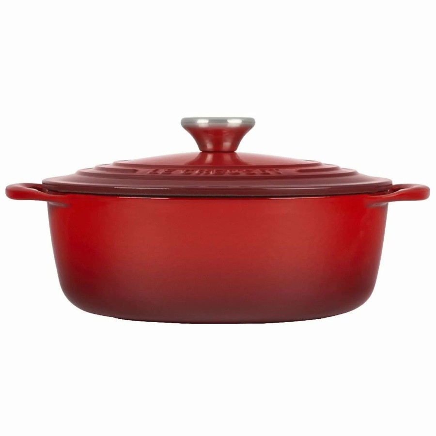 Dutch Ovens & Braisers * | Le Creuset 2.75 Qt. Shallow Round Dutch Oven | Cerise