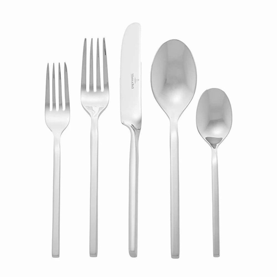 Flatware * | Villeroy & Boch 64-Piece Stainless Steel Flatware & Serving Set | New Wave