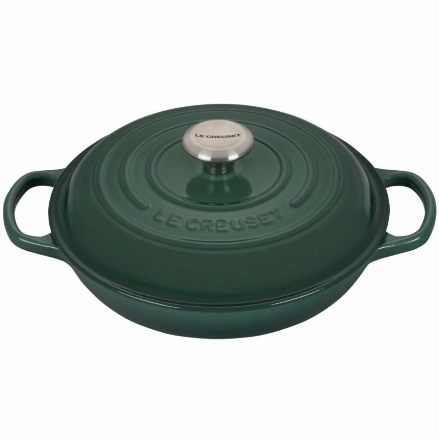 Dutch Ovens & Braisers * | Le Creuset 2.25 Qt. Signature Enameled Cast Iron Braiser With Stainless Steel Knob | Artichaut