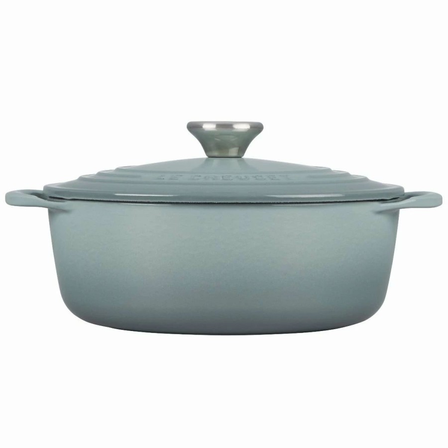 Dutch Ovens & Braisers * | Le Creuset 2.75 Qt. Shallow Round Dutch Oven | Sea Salt